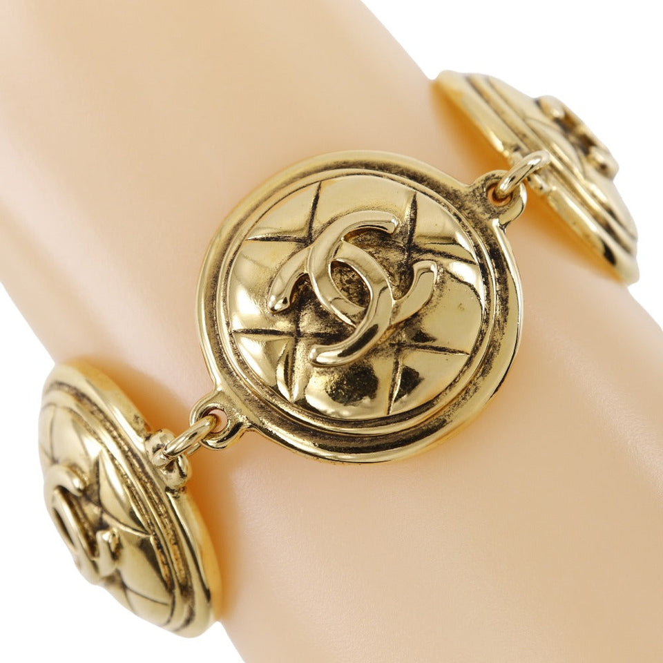 Chanel Gold Plated Coco Mark Bracelet