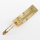 Chanel Logo Gold Plated Barrette