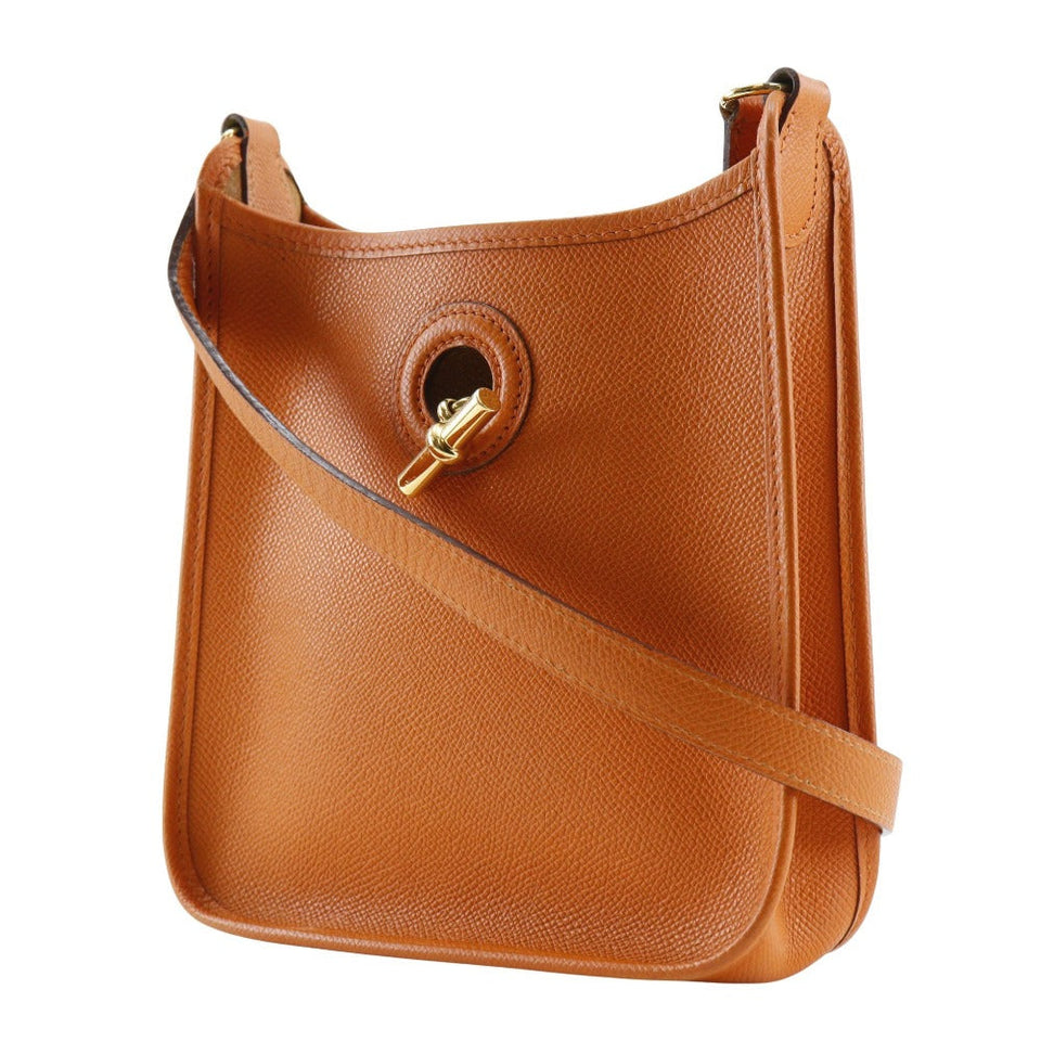 Hermes Shoulder Bag Epsom Orange Vespa TPM Women