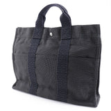 Hermes Handbag Nylon canvas gray Her LineTote MM mens(Unisex)