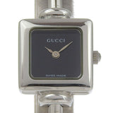 Gucci Watches Quartz 1900L Stainless Steel Silver black dial Women