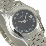 Gucci Watches Quartz 5500L Stainless Steel Silver G class black dial Women