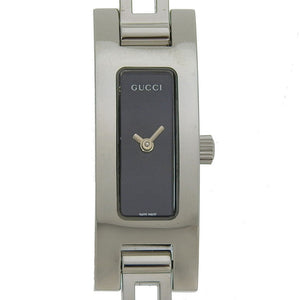 Gucci Watches Quartz 3900L Stainless Steel Silver black dial Women