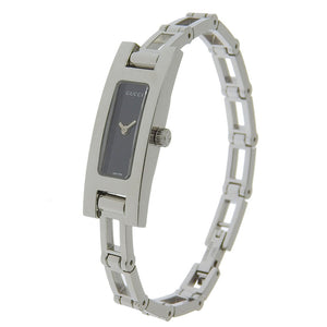 Gucci Watches Quartz 3900L Stainless Steel Silver black dial Women
