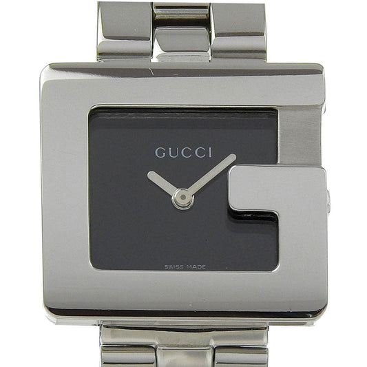 Gucci Watches Quartz 3600L Stainless Steel Silver G watch black dial Women