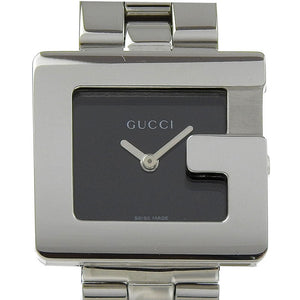 Gucci Watches Quartz 3600L Stainless Steel Silver G watch black dial Women
