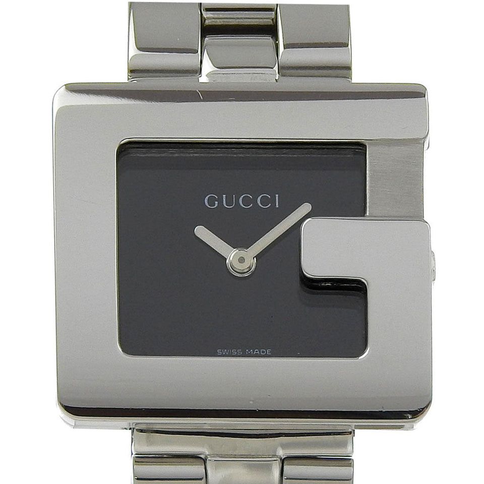 Gucci Watches Quartz 3600L Stainless Steel Silver G watch black dial Women