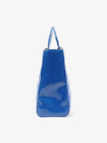 Christian Dior Lady Dior Blue Patent Leather Large