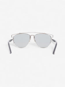 Christian Dior Technologic Sunglasses Silver / Black Acetate 145mm