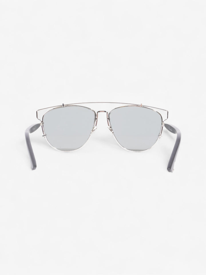 Christian Dior Technologic Sunglasses Silver / Black Acetate 145mm