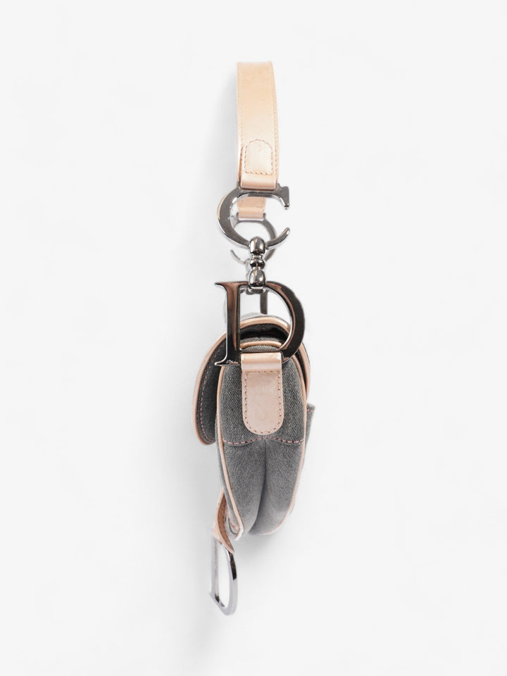 Christian Dior Saddle  Grey / Pale Pink Denim