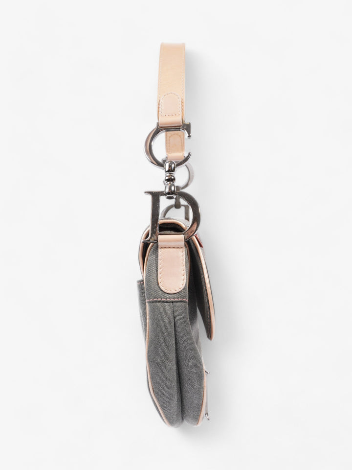 Christian Dior Saddle  Grey / Pale Pink Denim