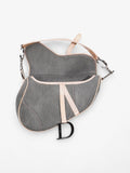 Christian Dior Saddle  Grey / Pale Pink Denim
