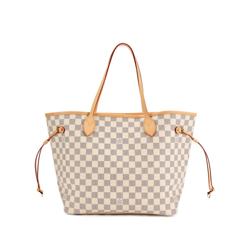 Louis Vuitton NEVERFULL MM damier azur Beige