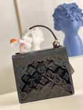 Louis Vuitton Noir Monogram Vernis Leather Spring Street NM Bag