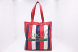 Gucci Sylvie Tote Bag in Red, White and Blue Baiadera Stripes Canvas