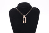 Gucci Plate "G" Necklace in Sterling Silver