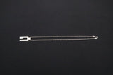 Gucci Plate "G" Necklace in Sterling Silver