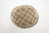 Gucci Bucket Hat in Beige and Brown Canvas