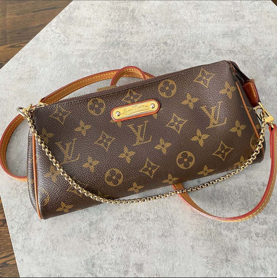 Louis Vuitton Monogram Eva Clutch / Crossbody 2-way Bag