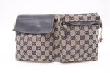 Gucci Waist Bag in Navy Blue GG Canvas