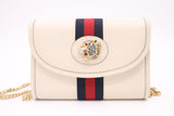 Gucci Mini Rajah Crossbody in White Leather