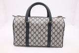 Gucci Boston Bag in Blue GG Supreme Canvas