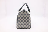 Gucci Boston Bag in Blue GG Supreme Canvas
