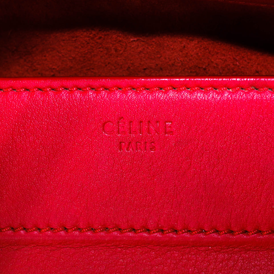 Medium Phantom Handbag in Red Calfskin