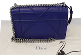 Christian Dior Handbag - Blue Calfskin Leather Diorama Bag