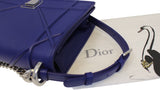 Christian Dior Handbag - Blue Calfskin Leather Diorama Bag