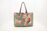 Gucci Reversible Tote in Pink Blooms GG Supreme Canvas