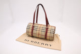 Burberry Barrel Bag in Nova Check Canvas