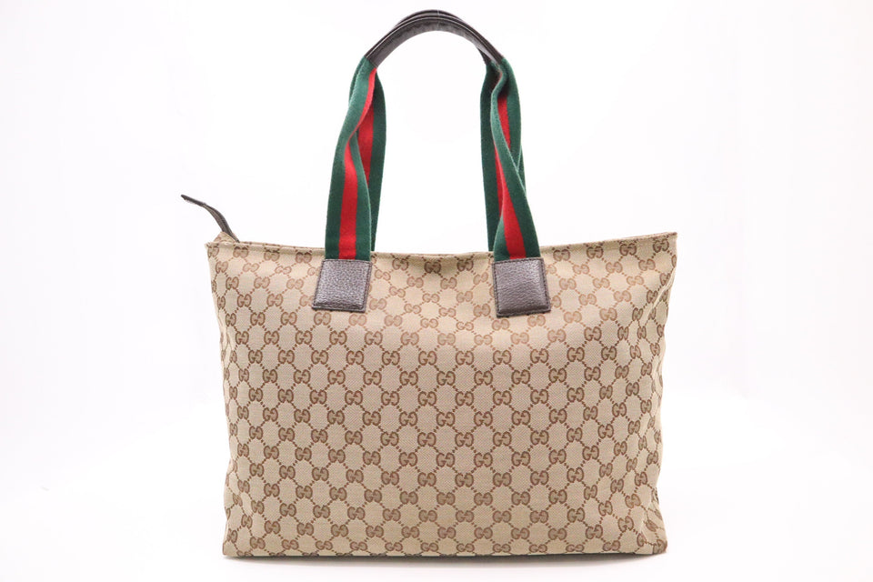 Gucci Tote in GG Sherry Line Canvas