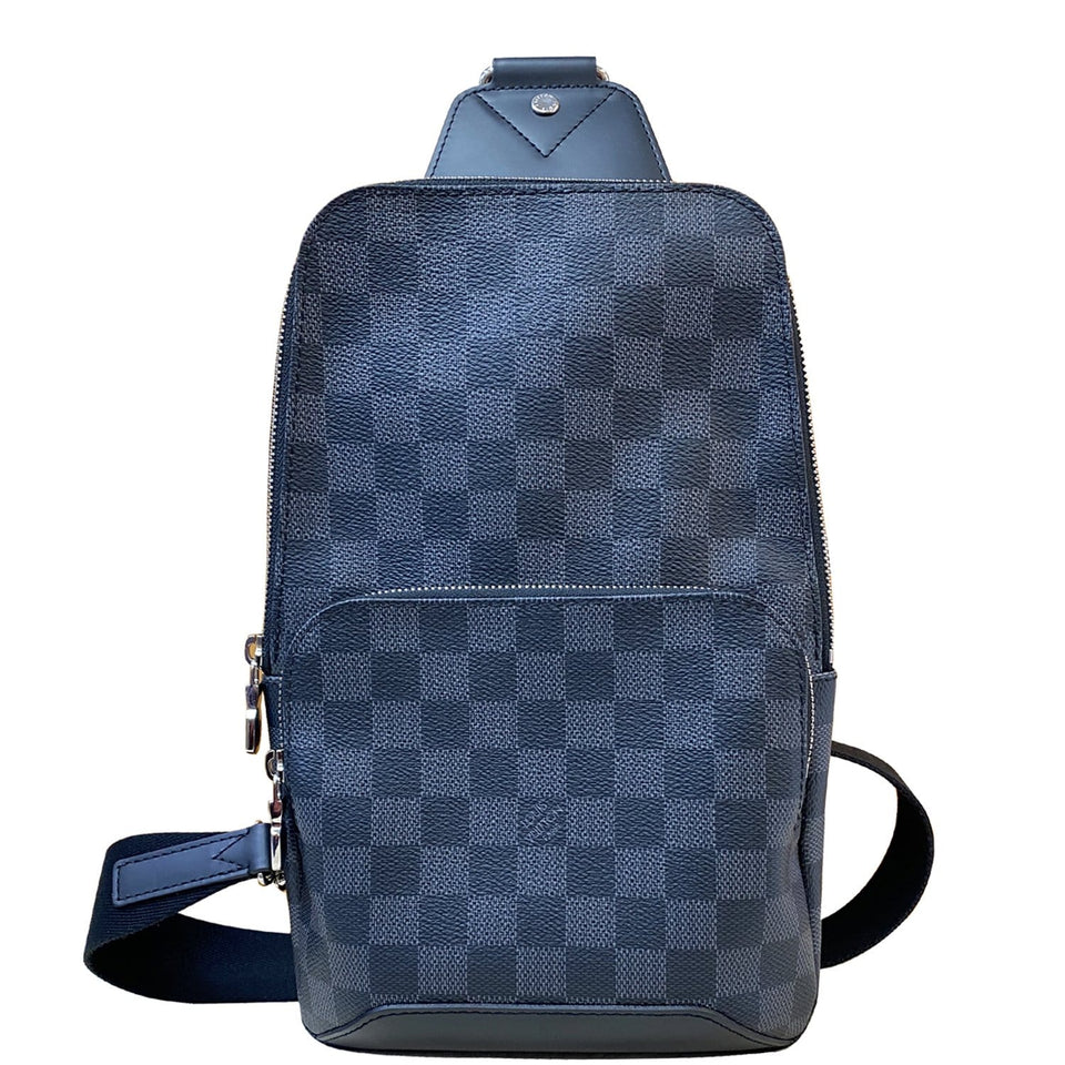 Louis Vuitton Avenue Sling Damier Graphite Backpack Bag Black