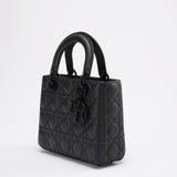 Christian Dior Matte Black Small Lady Dior Bag 2020