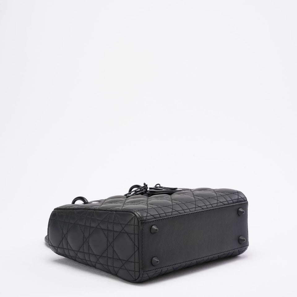 Christian Dior Matte Black Small Lady Dior Bag 2020