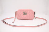 Gucci Marmont Shoulder Bag in Pink Leather