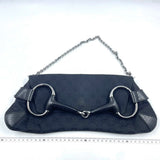 Gucci Horsebit 1955 Cloth Black Monogram Shoulder bag