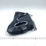 Gucci Horsebit 1955 Cloth Black Monogram Shoulder bag