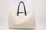Burberry Large Tote in White Canvas