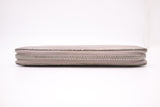 Gucci Long Wallet in Silver Leather