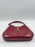Gucci Jackie 1961 Burgundy Leather Bag with Adjustable Strap