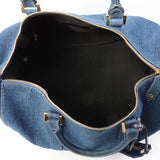 Chanel Vintage 1997 Denim CC Stitch 2-Way Boston Bag Indigo – Bags Junction