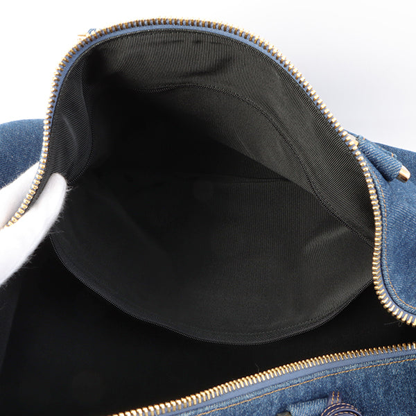 Chanel Vintage 1997 Denim CC Stitch 2-Way Boston Bag Indigo – Bags Junction