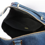 Chanel Vintage 1997 Denim CC Stitch 2-Way Boston Bag Indigo – Bags Junction