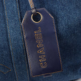 Chanel Vintage 1997 Denim CC Stitch 2-Way Boston Bag Indigo – Bags Junction