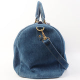Chanel Vintage 1997 Denim CC Stitch 2-Way Boston Bag Indigo – Bags Junction