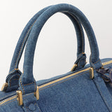 Chanel Vintage 1997 Denim CC Stitch 2-Way Boston Bag Indigo – Bags Junction