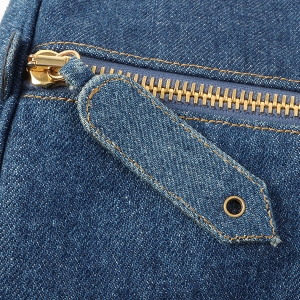 Chanel Vintage 1997 Denim CC Stitch 2-Way Boston Bag Indigo – Bags Junction